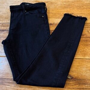AG Adriano Goldschmied Black Farrah high rise skinny Jeans